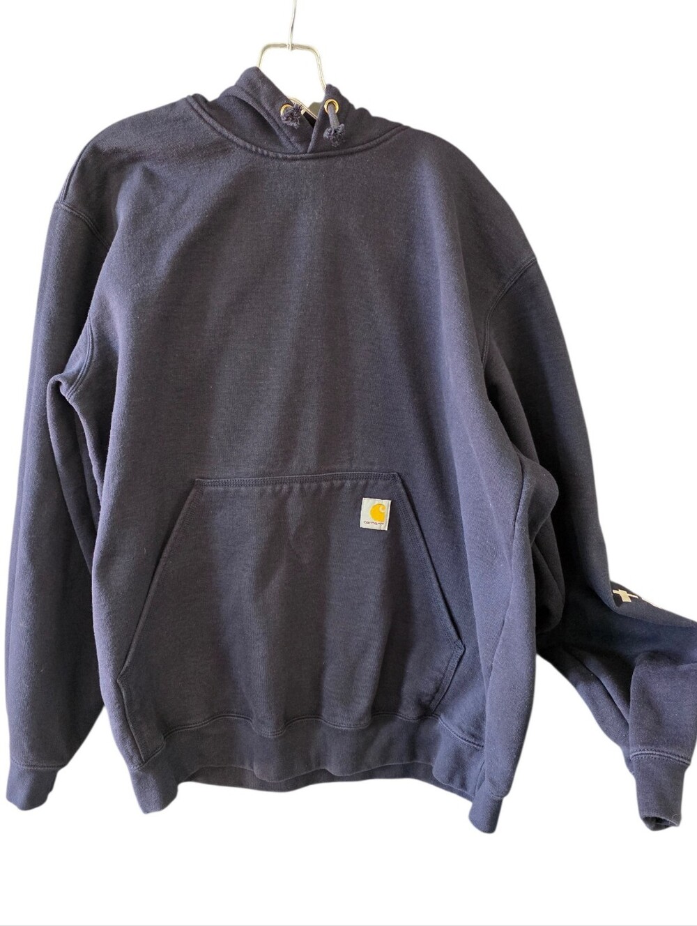 Carhartt Men's Dark Navy Pull-On Hoodie Sweatshirt Size Large